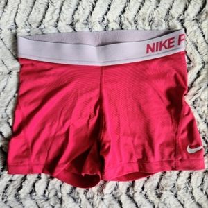 Pink Nike Pro Shorts